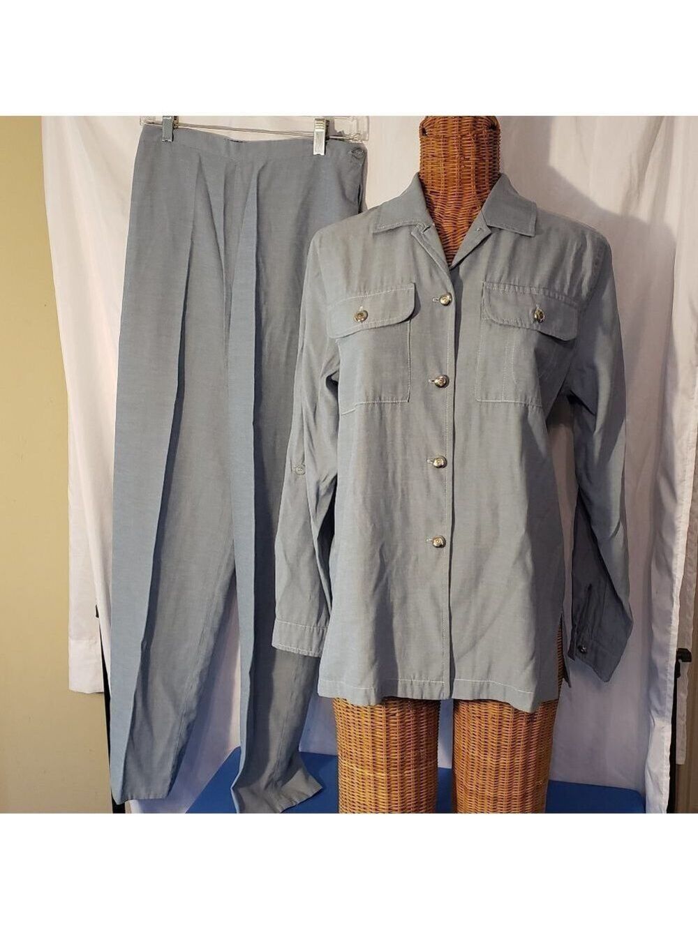 Ladies PATCHINGTON Pant Suit in Baby Blue - S
